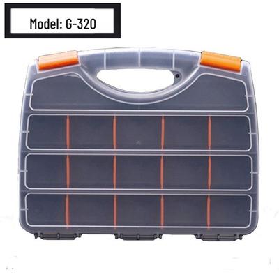 Scatola porta attrezzi e viti trasparente portatile