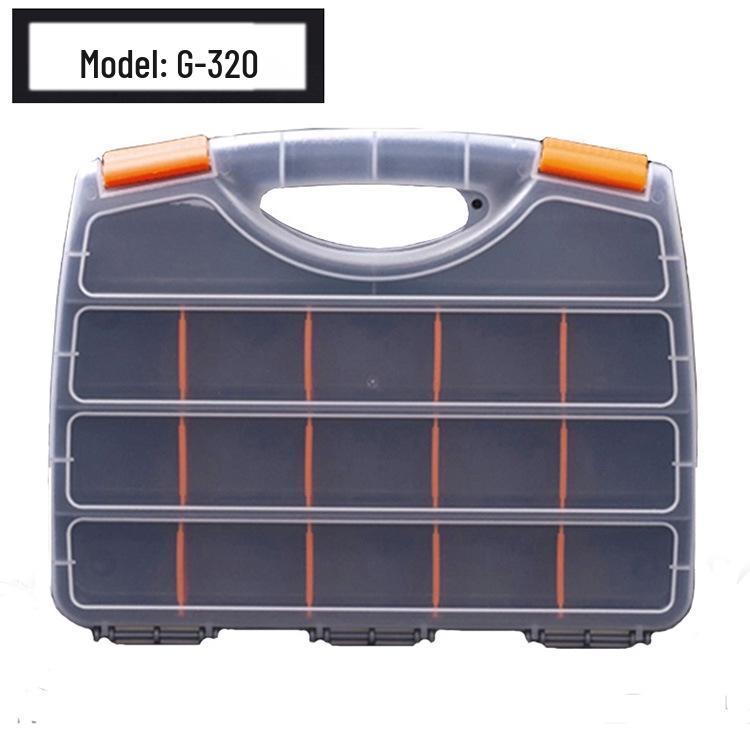 Transparent Handheld Tool & Screw Storage Box
