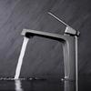 Bathroom Basin Faucet Black Chrome Brass Single Handle Hot And Cold Water Mixer Sink Tap Deck Mounted Luxury Lavatory Tap