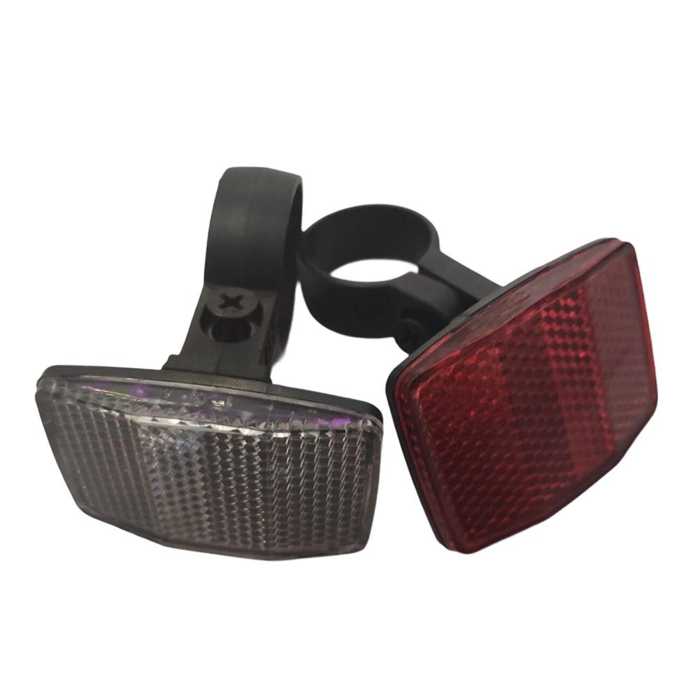 Bicycle Reflectors Front Rear Warning Light Safety Lens Fits 31.8mm Handlebar Seatpost For MTB Bike Bicycle Accessorie 7