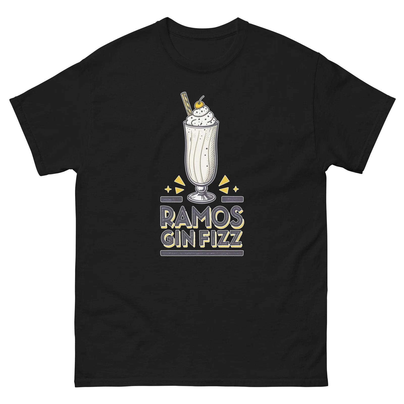 

Ramos Gin Fizz Drink Delicious Popular Beverage T-Shirt S
