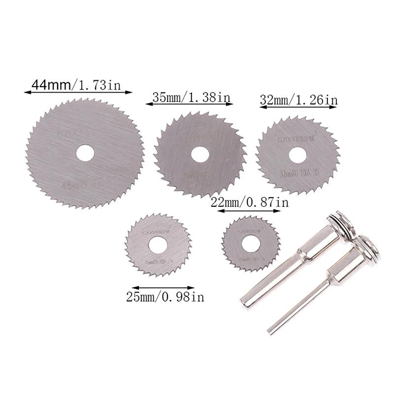 High Speed Steel Saw Disc Wheel Cutting Blade Mini Circular Saw Blade Set With 1 Or 2 Extension Rod For Wood Metal Electric Tool
