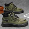 Large Size Martin Boots Four-season High-top British Retro Big Yellow Boots Heightened Thick-soled Tooling Boots