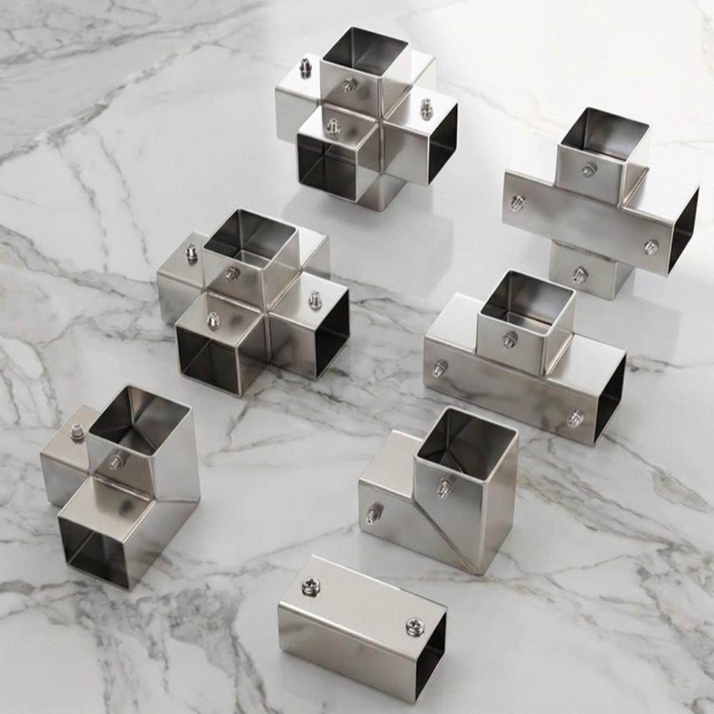 11mm 11mm Square Tube Connector Two/Three/Four/Five-Way Right Angle Tube Coupling Connector Quick Connect Heavy Duty