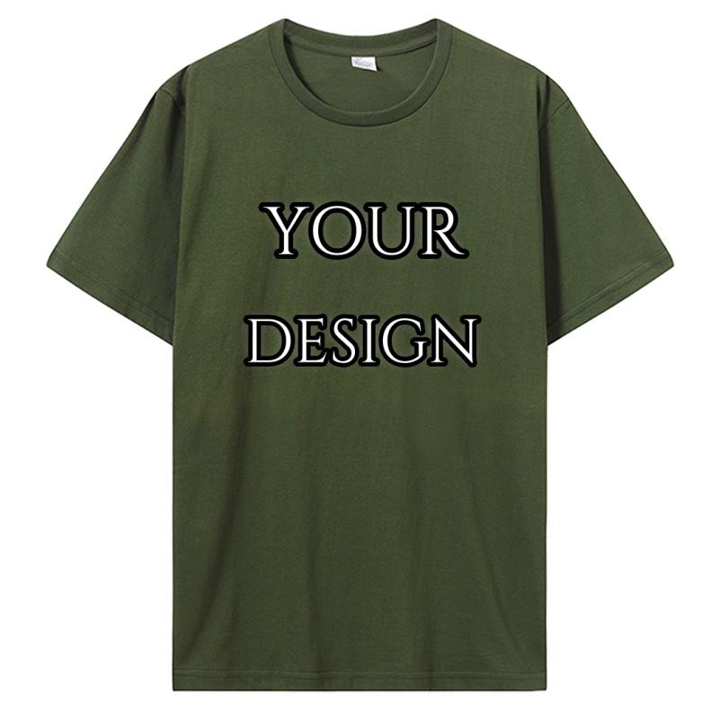Custom T Shirt Make Your Design Logo Text Print Tshirt Personalized Gift Customized Front And Back Logo Text Photos Tees Tops