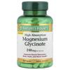 Nature's Bounty, Glycin Magnesium, Hög Absorption, 120 Kapslar (120 mg per kapsel)