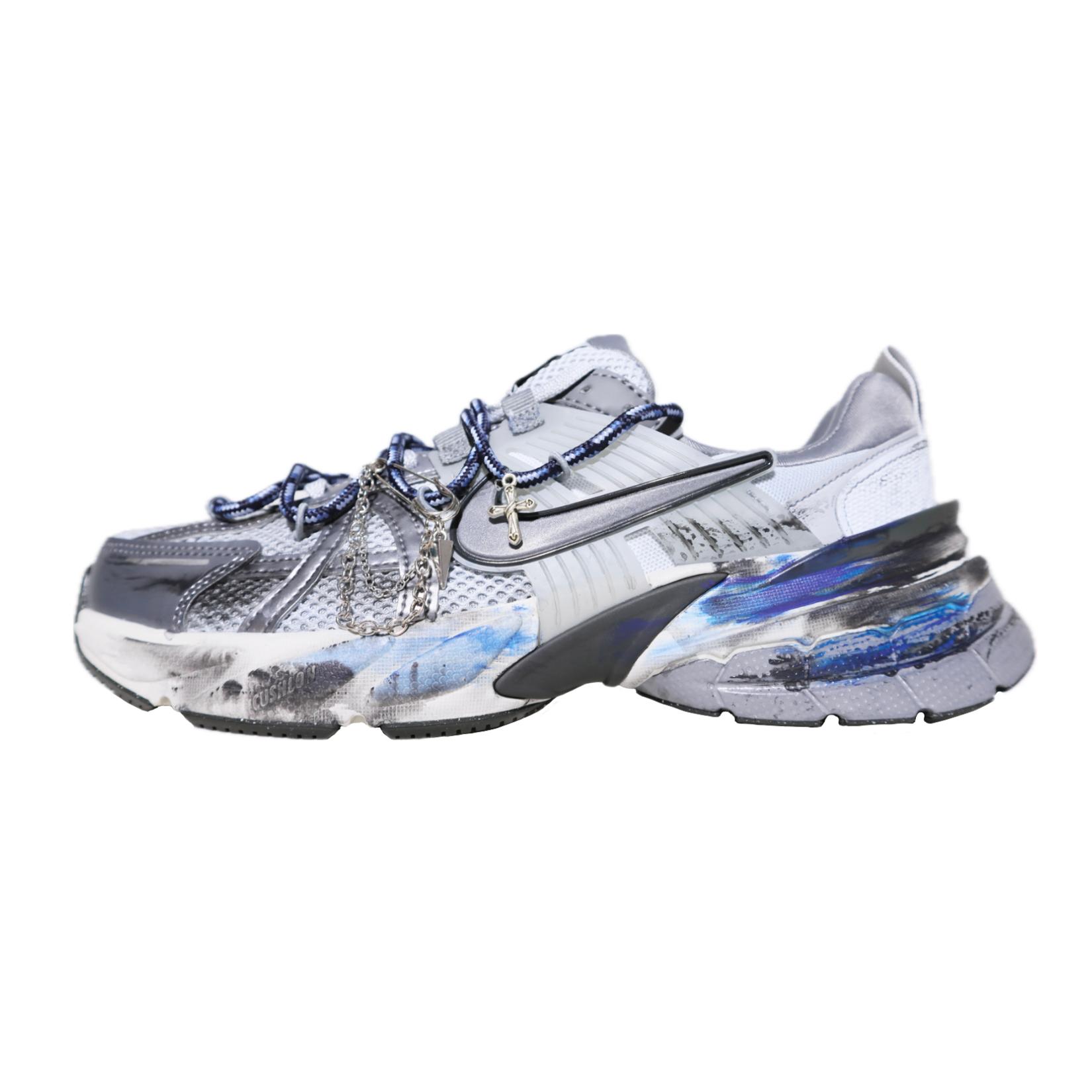 Nike V2K Run Low top Running Shoes Women s Blue Black FD0736-003(TeamX-) 35.5