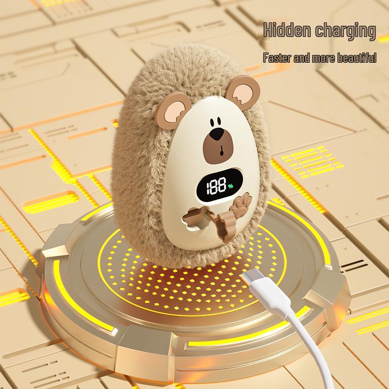 2024 USB Rechargeable Mini Plush Pet Hand Warmer