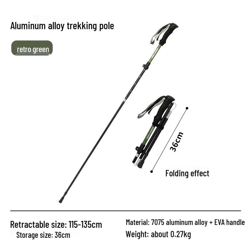 Nufeng Aluminum Alloy Folding Trekking Pole