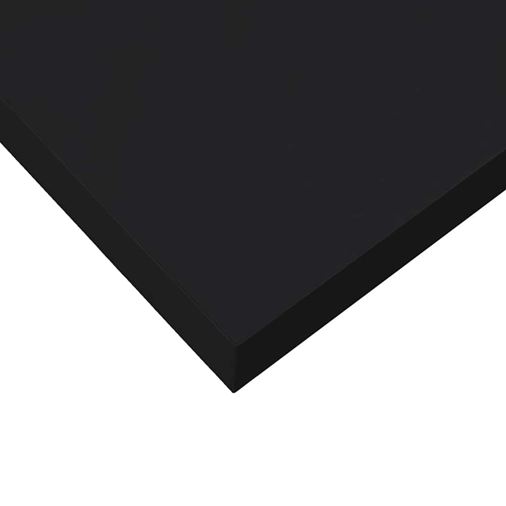 Schwebende Regale Set 4 Stück. Hochglanz Schwarz 40 x 23 x 3,8 cm MDF