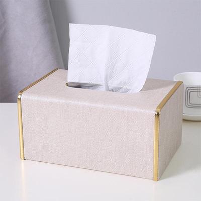 Luxuriöse Taschentuchbox aus Leder mit individuellem Logo für Hotels, Wohnzimmer, Couchtische und Restaurants.