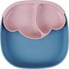 Little Cloud Infant Divider Silicone Cloud Suction Plate, Marine Blue, Single Item, Popular Korean Parenting Items