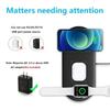Ultra Slim 3-in-1 Wireless Charging Pad Fast Charger Mat For iPhone 17 16 Pro MAX Apple Watch 2-8 SE AirPods Pro Charging Dock