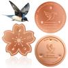 2/3Pcs Copper Bird Bath Purification Disk Garden Outdoor Feeder Tray Cleaner Bird Bath Water Fountain Fishpond Lawn
