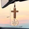 Cross for Car Mirror Hanging Christian Gifts for Men, Women, Bible Study - Scan Phone for Daily Bible Verse Car Rearview Decor Accessories, Jesus