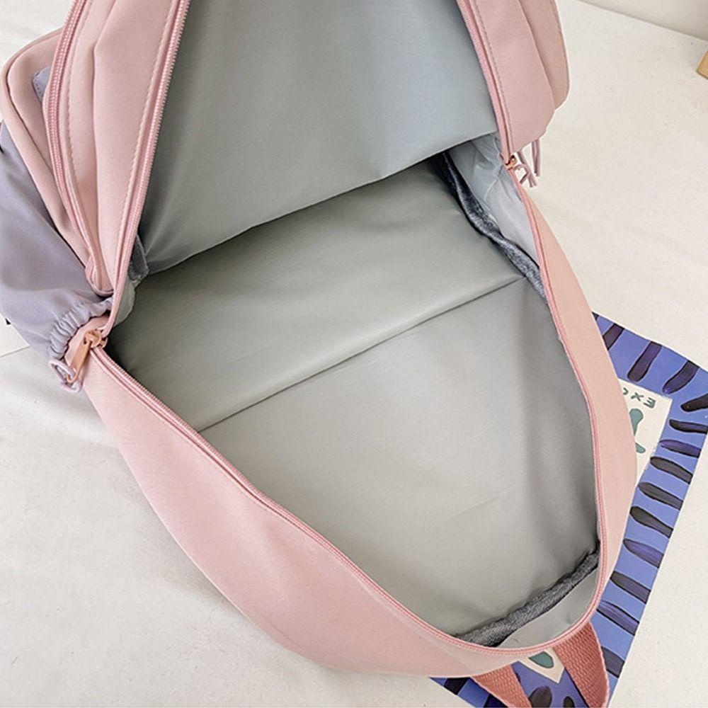 Cute College Backpacks Portable with Cheese Shaped Bag Cartoon School Bags Colorful Large Capacity Children's Backpack