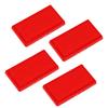 4pcs Rectangle Reflectors Red High Visibility 65x35mm Self Adhesive Safety Reflectors for Cars Trucks RVs Boats