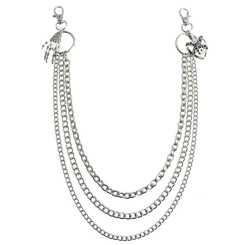 

Осенне-зимний модный крутой многослойный пояс с цепочкой для брюк с вырезом Love и металлическим поясом-цепочкой, аксессуары