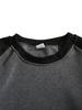Plus Size Men's Fleece Sports Set: Loose Round Neck Sweatshirt & Running Suit