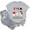 Christmas Cute Goose Snowunisex Tshirt Gift Unisex Clothing Graphic T Shirts Christmas Festival Party Unisex Crewneck Tshirt Tops