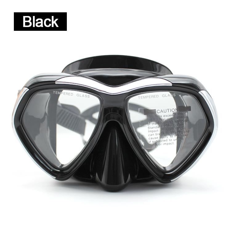 Large-Frame Lens Diving Goggles Underwater Adult Snorkeling Tempered Glass Diving Scuba Swimming Mask