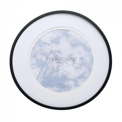 Impressions Round Black Photo Frame 10