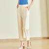 Jianhu Women's Summer High-Waist Slim Cropped Pants