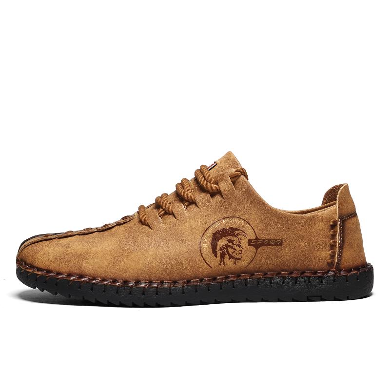 Men's Casual Shoes Fashion Driving Shoes For Men  Loafers Genuine Leather Men Shoes Plus Size 48