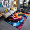 Abstract Rainbow Swirl Colorful Splash Design Carpet for Home Decor Suitable for Use As an Anti-slip for Living Room Bedroom Sofas