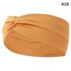 Breites elastisches Stirnband Haarband Pilates Yoga Fitness Laufen Radfahren Schweißband Turban Make-up Haarreif Make-up Kopfwickel für Frauen