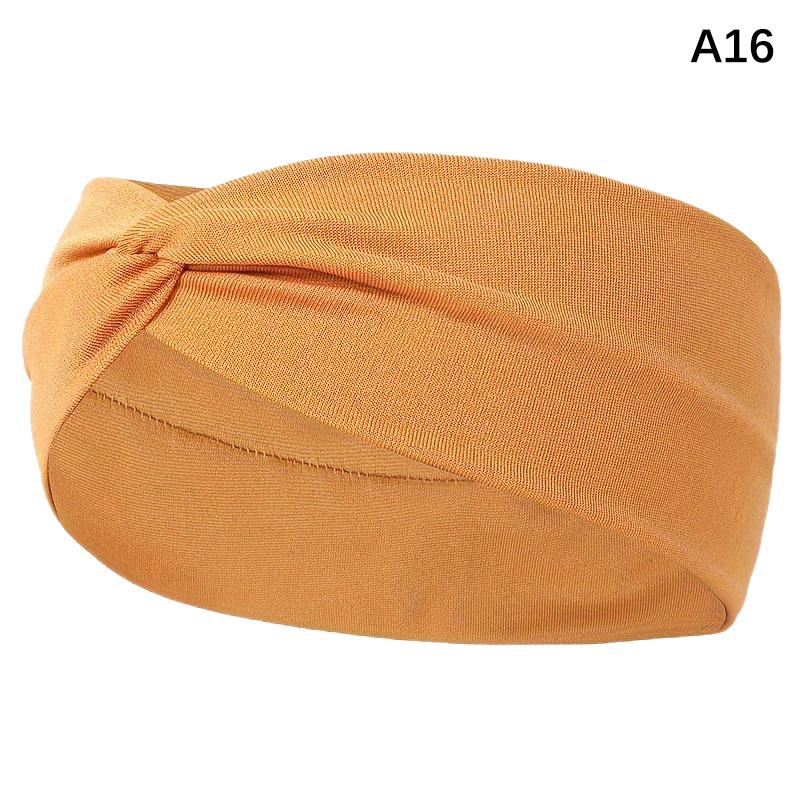 Breites elastisches Stirnband Haarband Pilates Yoga Fitness Laufen Radfahren Schweißband Turban Make-up Haarreif Make-up Kopfwickel für Frauen