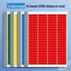 Colorful A4 Homework Labels - Name, Class, Teacher Management Stickers