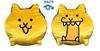 The Battle Cats Die-Cut Reversible Cushion (Golden Cat)
