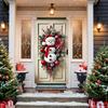 Christmas Door Cover Merry Christmas Background Banner Xmas Fabric Door Banner Photography Hanging Cover Photo Booth Props Decor
