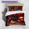 3pcs Custom Name The Fellowship of the Ring Bedding Set Duvet Cover Closure Includes 1 Duvet Cover & 2 Pillowcases for All Seasons Bedroom Decor