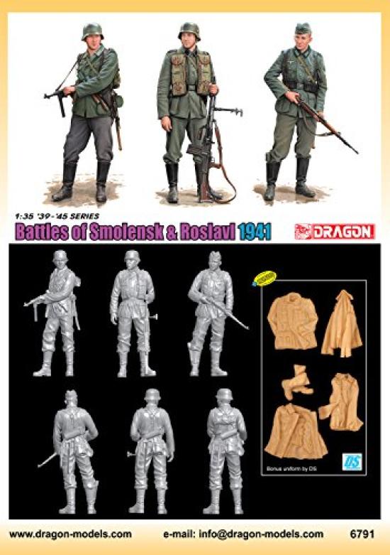 PLATZ DR6791 WWII German Army Battle of Smolensk Roslavl 1941 Plastic Model 1/35 &