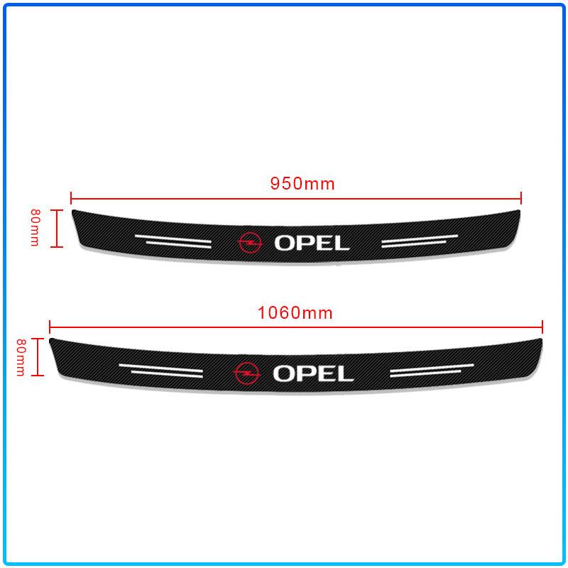 1 Pezzo Paraurti Posteriore in Fibra di Carbonio per Auto Protezione Bagagliaio Adesivi 3D Per Opel Astra C G H Insignia J K Zafira B Corsa Vectra C Corsa C