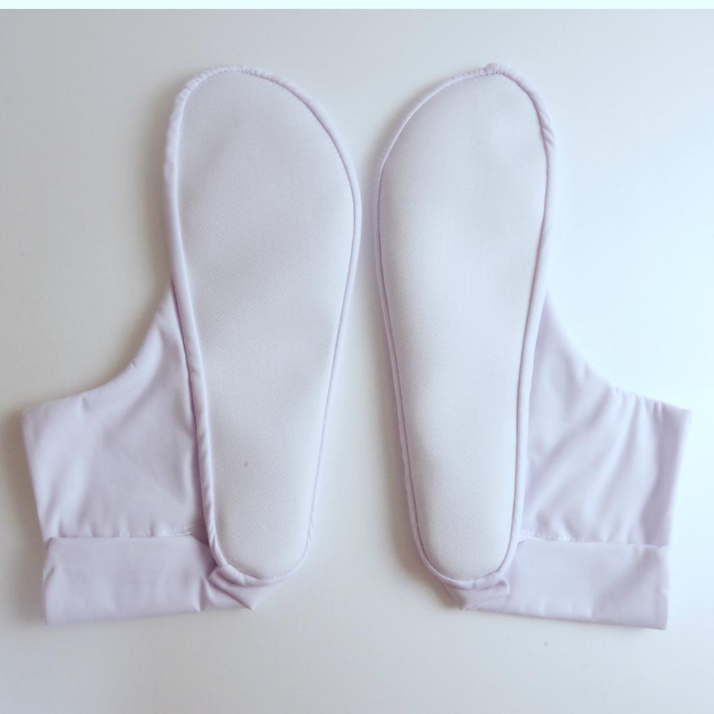 Stretchable Shitozu 4 pieces flannel lining round-tipped tabi, Bess, 5-pair set, Kohaze, (22.0)