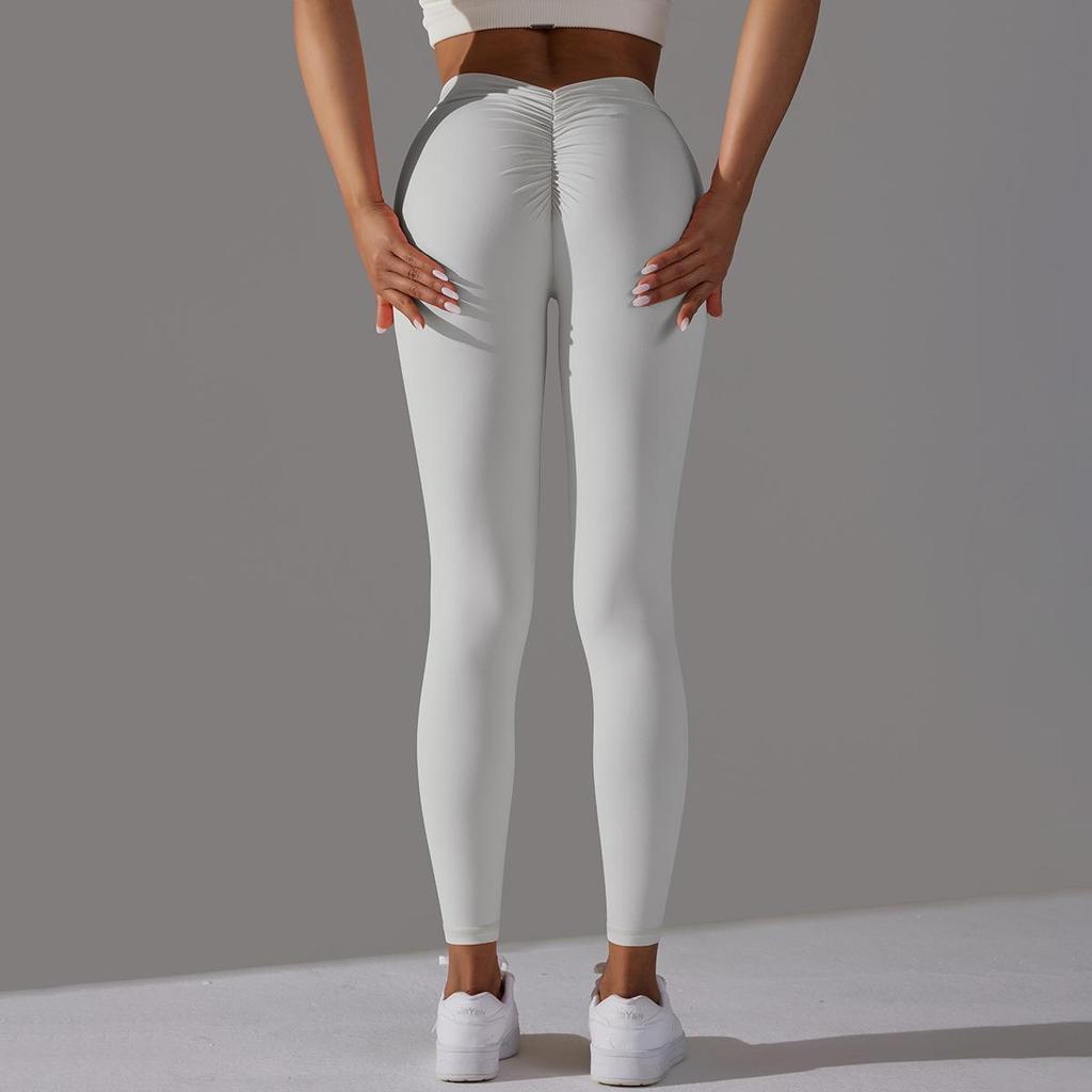 Naked, Skin Friendly, Hip Lifting Yoga Pants With No Awkward Lines, Leggings, High Waisted, Elastic Fitness Pants, Women's Cropped Pants