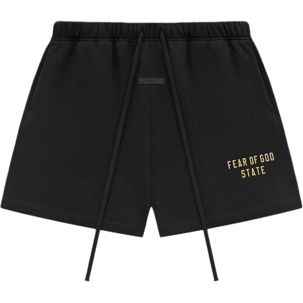 Fear of God Essentials Fleece Soccer Short Black Men Bottoms 160BT242000F