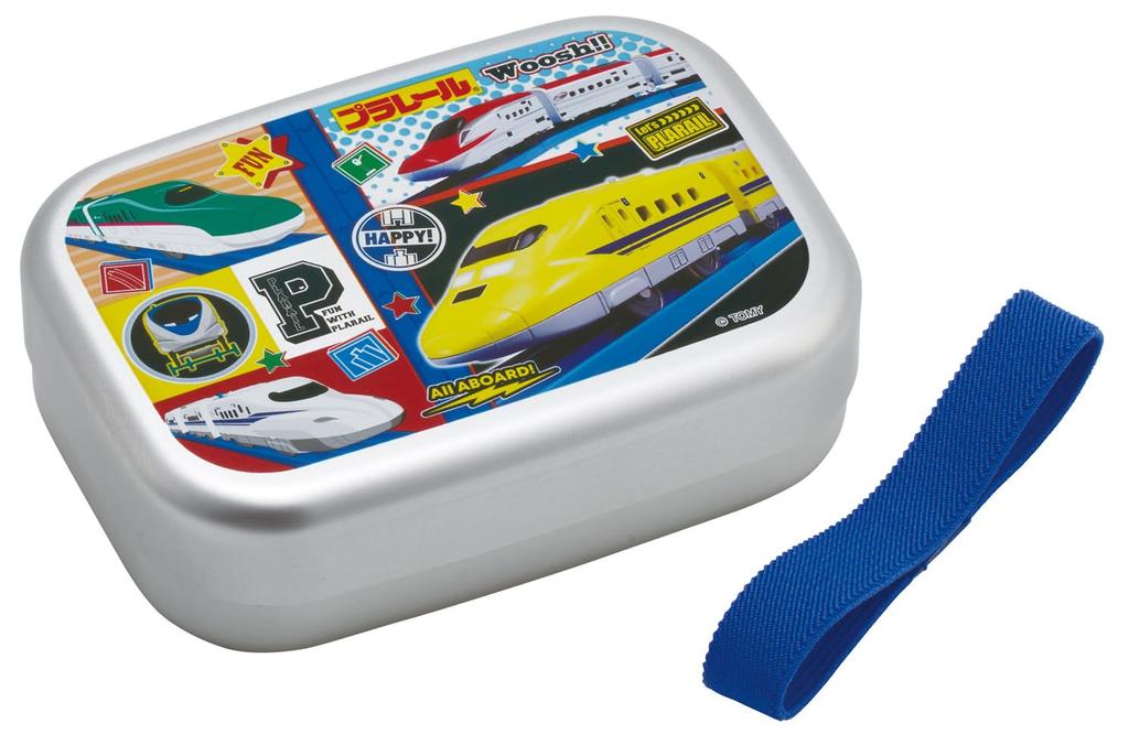 Skater Aluminum Bento Box for 370ml Insulated Includes Lunch Made In Plarail Boys Kids, Capacity, Storage, Belt, Japan, 26, ALB5NV-A
