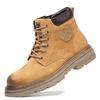 Fashion Men's Retro Suede Work Boots Thick-soled Anti-slip Outdoor Casual Shoe Comfortable and Durable Short Boots for Autumn and Winter