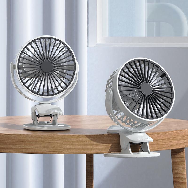 Rechargeable Multi-functional Clip-on Fan with Large Airflow