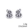 Tag Charm Pendant Chinese Wishing Words Good Fortune For DIY Bracelet Necklace Oriental Lucky Jewelry Making Supplies