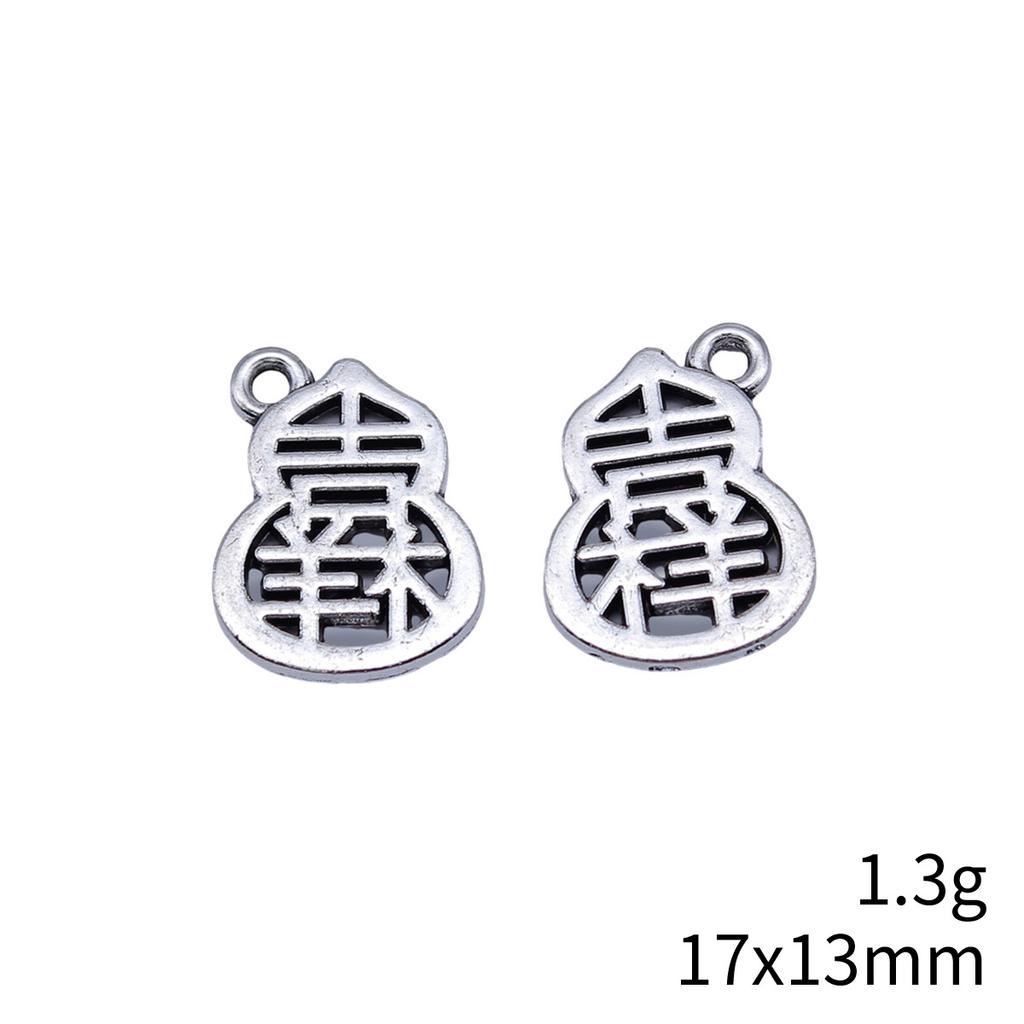 Tag Charm Pendant Chinese Wishing Words Good Fortune For DIY Bracelet Necklace Oriental Lucky Jewelry Making Supplies