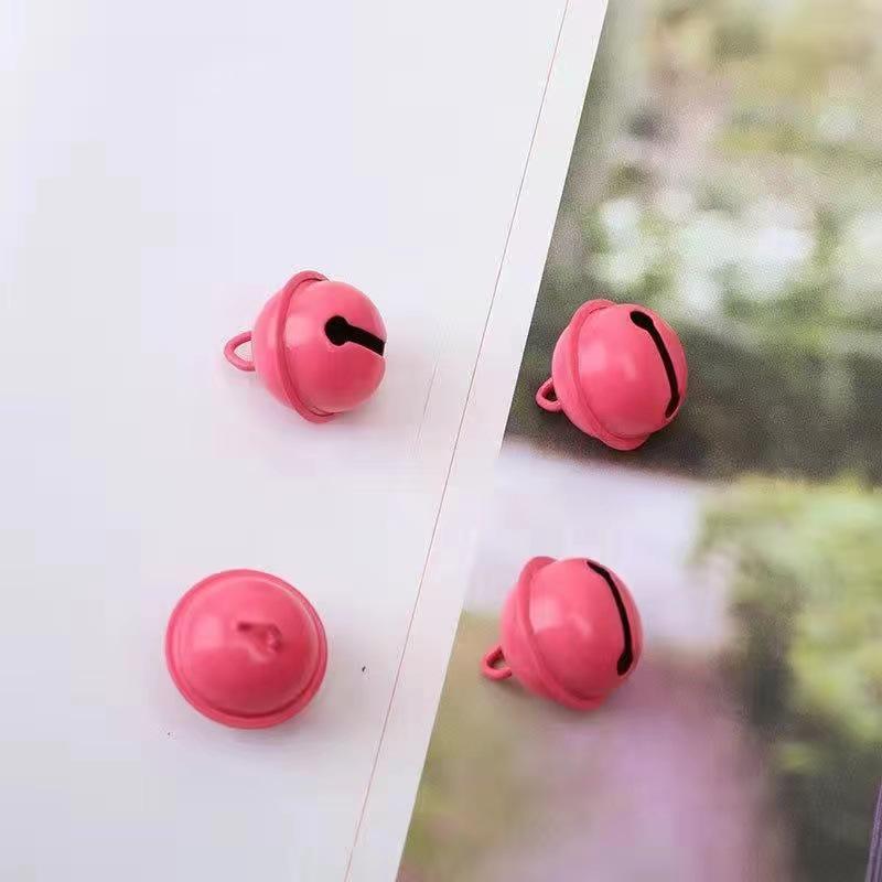 22mm Candy Color Enamel Metal Bells - Christmas Ornaments, DIY Pet Accessories, Keychain Pendants