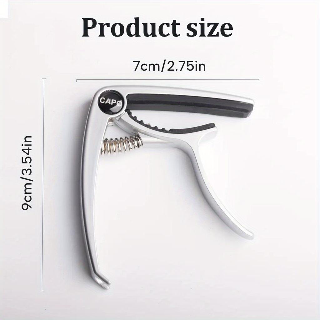 1pc Aluminum Alloy Guitar Capo, Quick Change Capo for Acoustic Electric Guitar, Precise Tuning & Easy Clamp, Durable