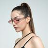 Glasses S3068 Modern Rhombus Polygon Small Frame Multicolor Sunglasses Women'S Cat Eye Ins Wind, Sunglasses Men