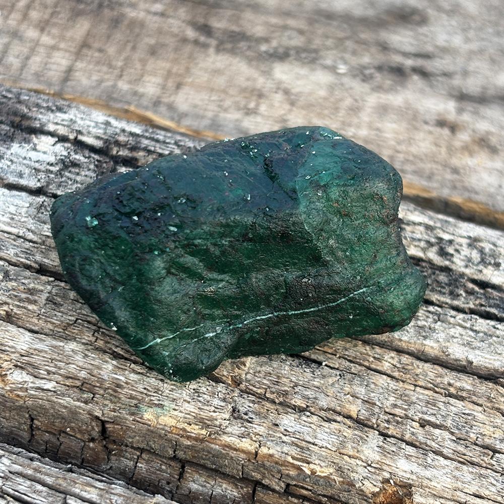 303.10 Ct Natural Green Rough Emerald Certified Uncut Earth Minded Gemstone