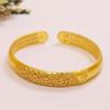 Popular pattern peacock open sand gold bracelet women's retro fashion bracelet high-end bracelet Mother's Day